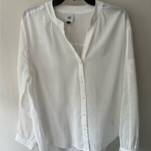 CAbi 6500 Lyric Blouse In White